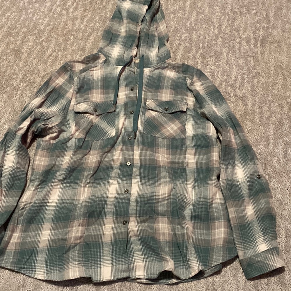 victory outfitters hooded flannel